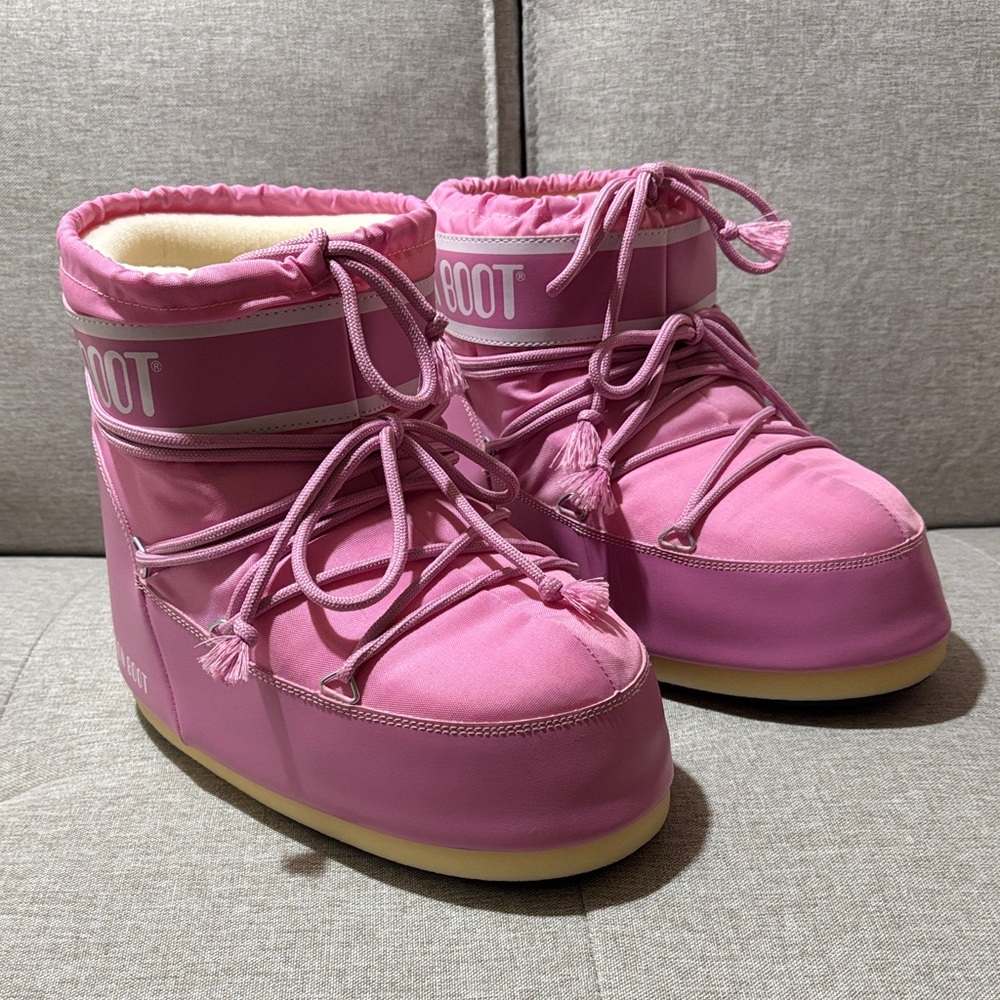 Moon Boot Icon Low Pink Nylon boots
